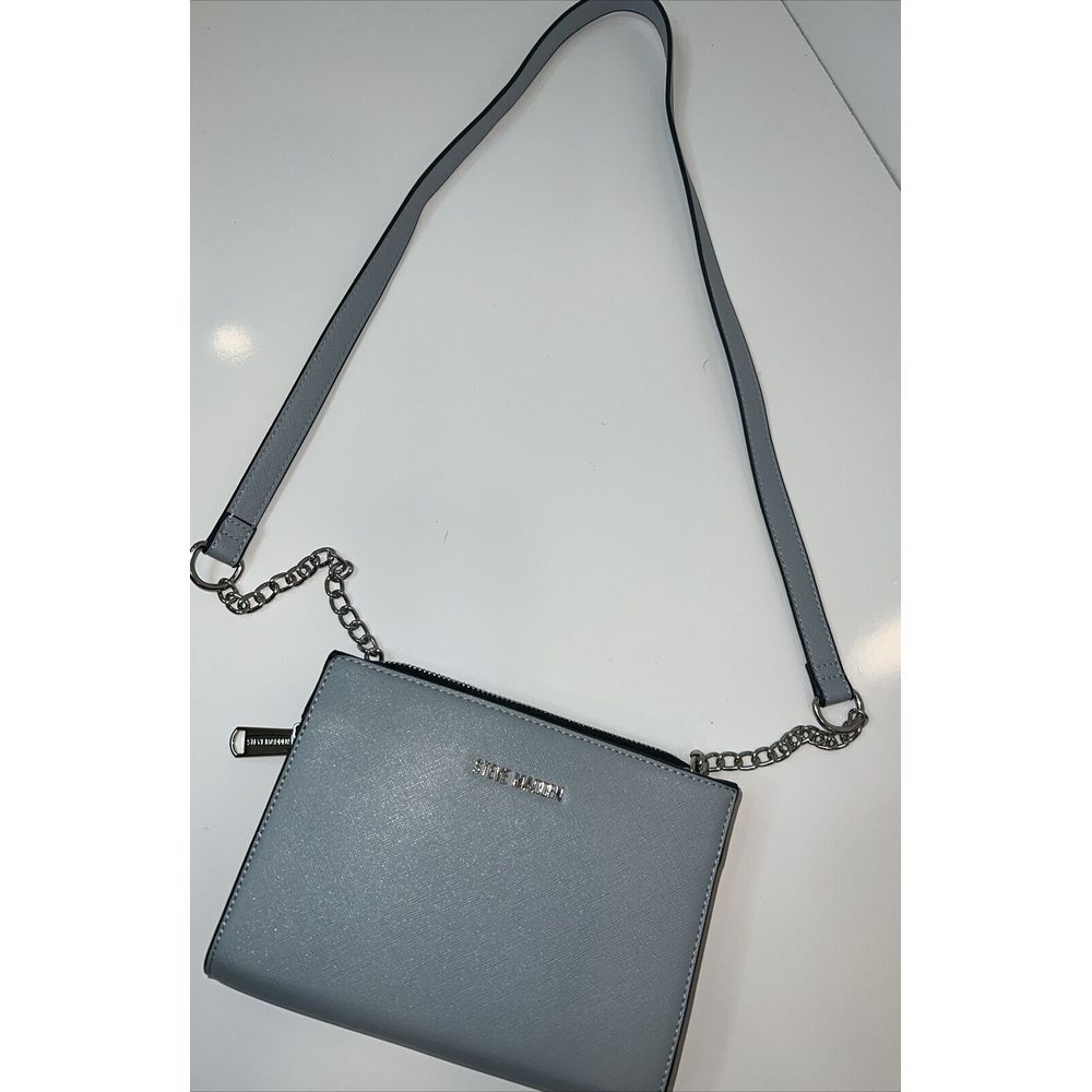 light blue steve‎ madden crossbody purse